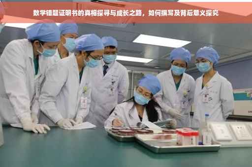 数学错题证明书的真相探寻与成长之路，如何撰写及背后意义探究