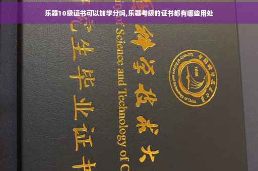 乐器10级证书可以加学分吗,乐器考级的证书都有哪些用处