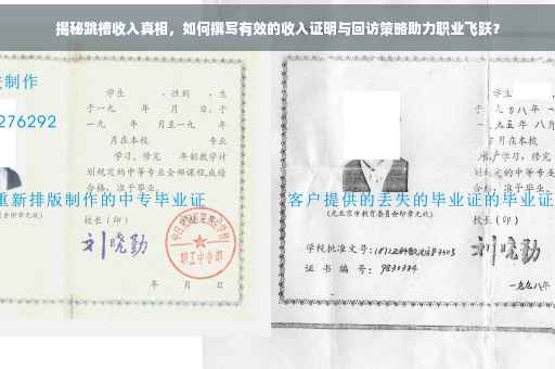 揭秘跳槽收入真相，如何撰写有效的收入证明与回访策略助力职业飞跃？