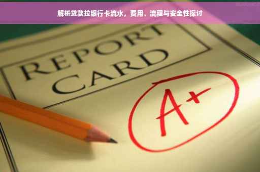 解析贷款拉银行卡流水，费用、流程与安全性探讨