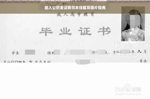 收入公积金证明范本详解及图片指南