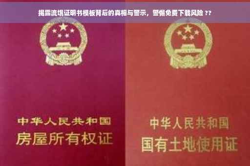 揭露流氓证明书模板背后的真相与警示，警惕免费下载风险 ??