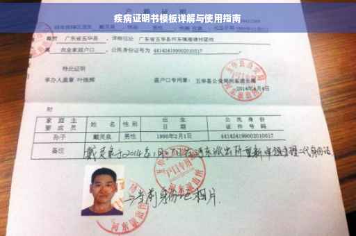 疾病证明书模板详解与使用指南