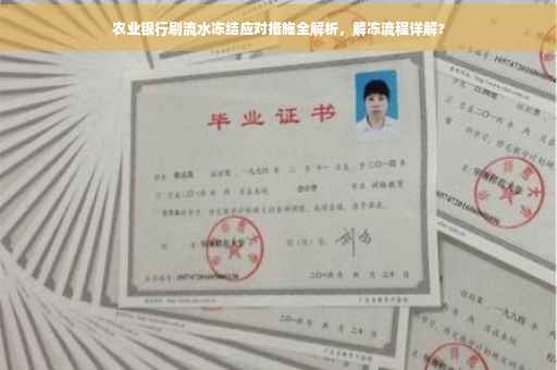 农业银行刷流水冻结应对措施全解析，解冻流程详解?