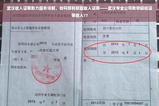 武汉收入证明助力服务详解，如何顺利获取收入证明——武汉专业公司助您轻松证明收入??
