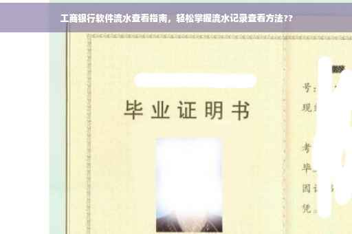 工商银行软件流水查看指南，轻松掌握流水记录查看方法??