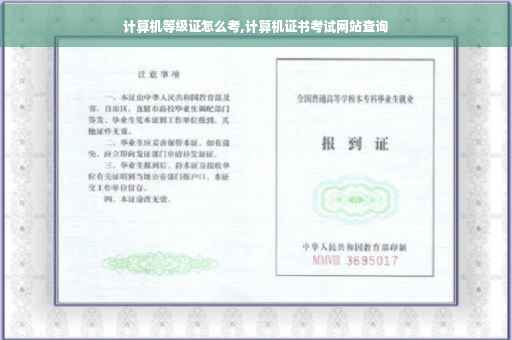 计算机等级证怎么考,计算机证书考试网站查询