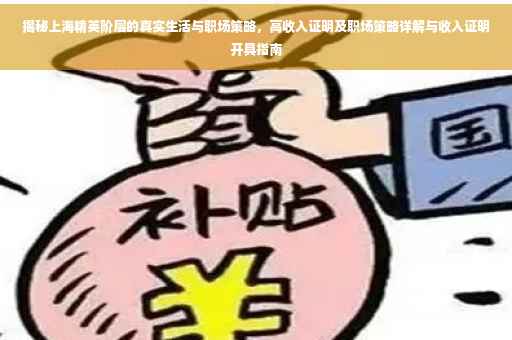 揭秘上海精英阶层的真实生活与职场策略，高收入证明及职场策略详解与收入证明开具指南