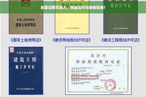 贫困证明无收入，挑战应对与策略指南?