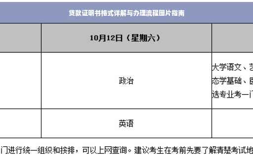 贷款证明书格式详解与办理流程图片指南