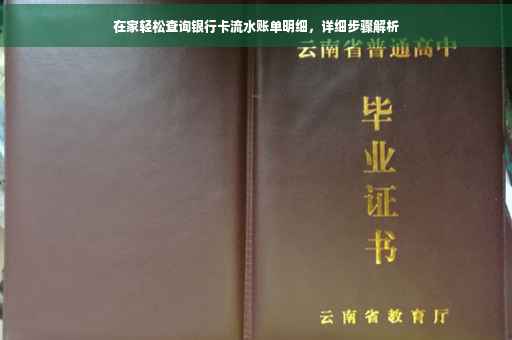 在家轻松查询银行卡流水账单明细，详细步骤解析