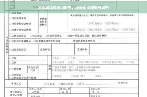 全面解读验收证明书，流程要点与细节解析