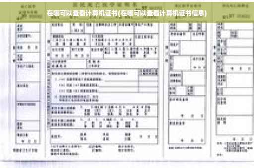 在哪可以查看计算机证书(在哪可以查看计算机证书信息)