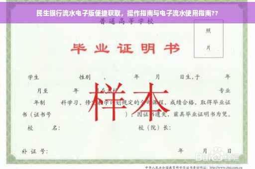 民生银行流水电子版便捷获取，操作指南与电子流水使用指南??