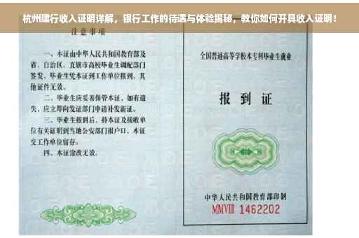 杭州建行收入证明详解，银行工作的待遇与体验揭秘，教你如何开具收入证明！