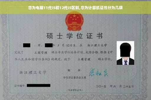 华为电脑11代i5和12代i5区别,华为计算机证书分为几级