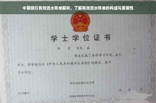 中国银行有效流水账单解析，了解有效流水账单的构成与重要性