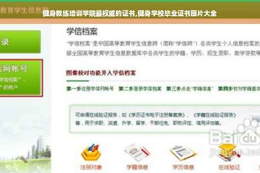 健身教练培训学院最权威的证书,健身学校毕业证书图片大全