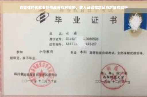 自媒体时代就业新挑战与应对策略，收入证明需求及应对策略解析