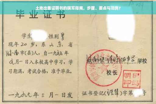 土地出售证明书的撰写指南，步骤、要点与范例?