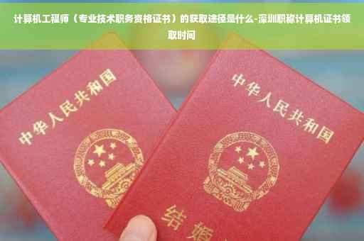 计算机工程师（专业技术职务资格证书）的获取途径是什么-深圳职称计算机证书领取时间