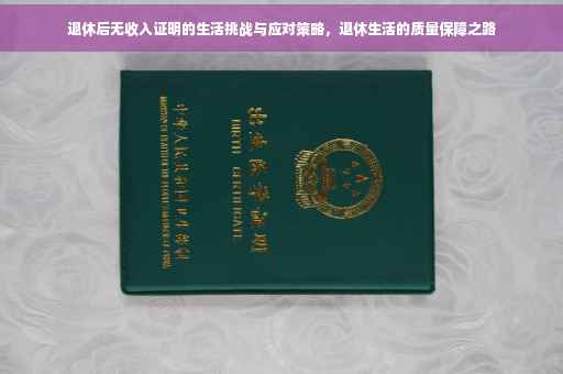 退休后无收入证明的生活挑战与应对策略，退休生活的质量保障之路