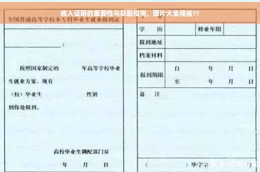 收入证明的重要性与获取指南，图片大全模板??