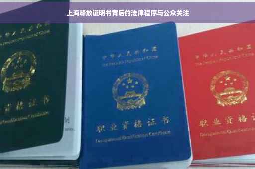 上海释放证明书背后的法律程序与公众关注
