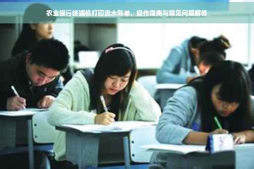 农业银行终端机打印流水账单，操作指南与常见问题解答