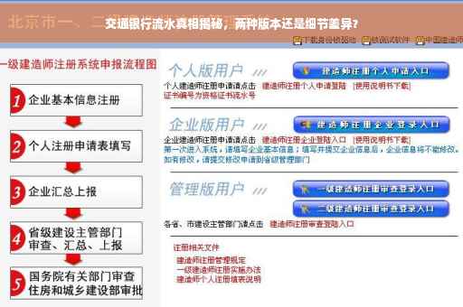 交通银行流水真相揭秘，两种版本还是细节差异？