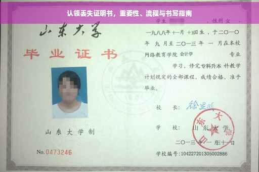 认领丢失证明书，重要性、流程与书写指南