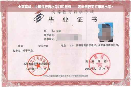 全面解析，中国银行流水号打印服务——哪些银行可打印流水号？