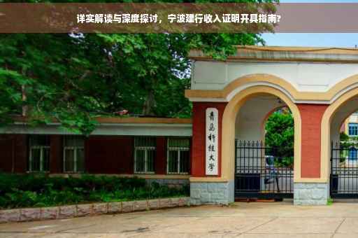 详实解读与深度探讨，宁波建行收入证明开具指南?