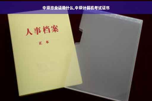 中级毕业证是什么,中级计算机考试证书