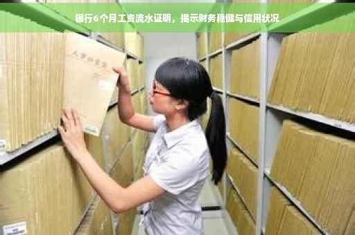 银行6个月工资流水证明，揭示财务稳健与信用状况
