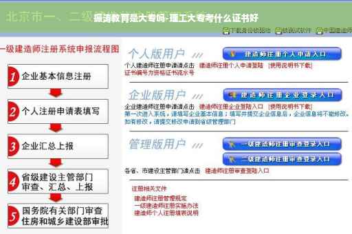 振涛教育是大专吗-理工大专考什么证书好