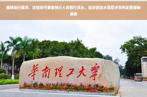 揭秘执行程序，法院如何查被执行人的银行流水，起诉前流水是否涉及拘支罪揭秘真相