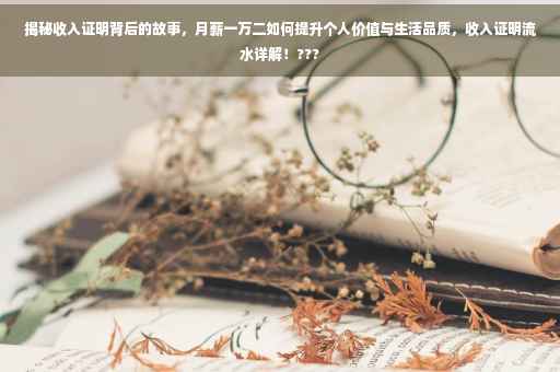 揭秘收入证明背后的故事，月薪一万二如何提升个人价值与生活品质，收入证明流水详解！???