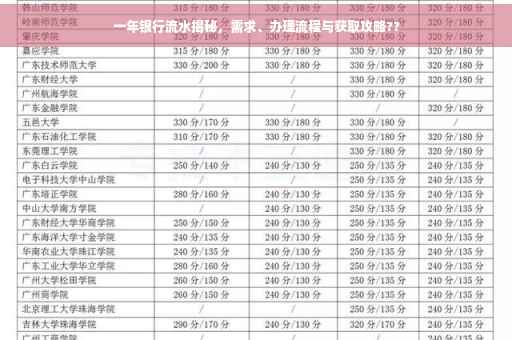 一年银行流水揭秘，需求、办理流程与获取攻略??