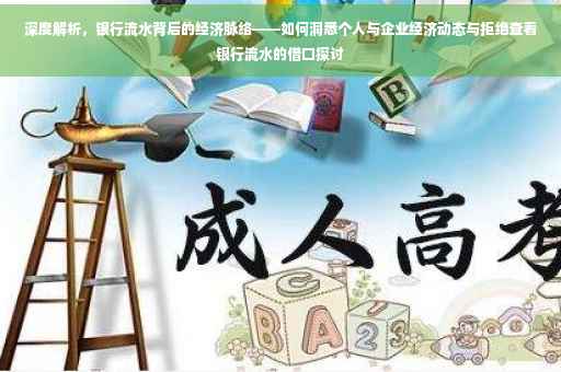 深度解析，银行流水背后的经济脉络——如何洞悉个人与企业经济动态与拒绝查看银行流水的借口探讨