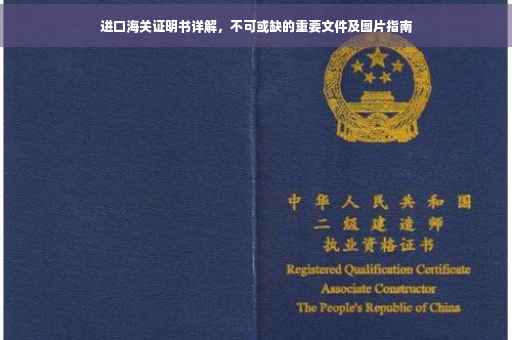 进口海关证明书详解，不可或缺的重要文件及图片指南