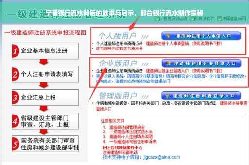 宁晋银行流水背后的故事与启示，邢台银行流水制作探秘