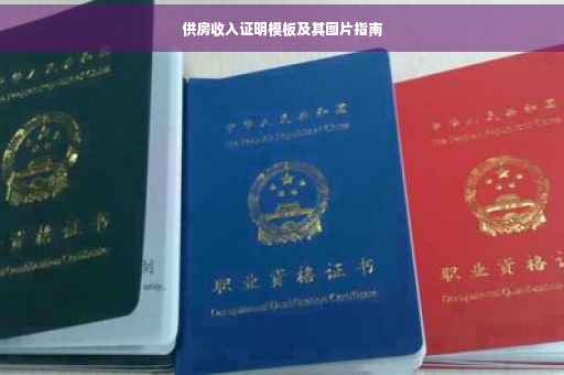 供房收入证明模板及其图片指南