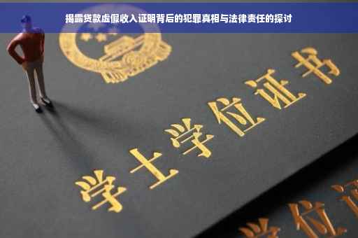 揭露贷款虚假收入证明背后的犯罪真相与法律责任的探讨