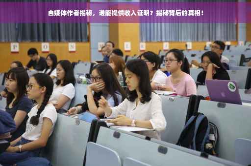 自媒体作者揭秘，谁能提供收入证明？揭秘背后的真相！