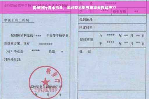 揭秘银行流水抬头，金融交易细节与重要性解析??