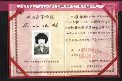 中国舞蹈家协会发的考级证书网上怎么查不到,舞蹈毕业证书图片
