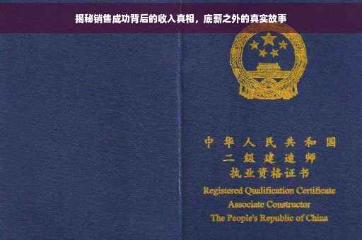 揭秘销售成功背后的收入真相，底薪之外的真实故事