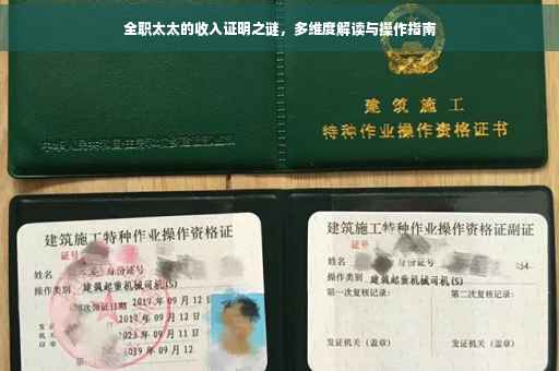 全职太太的收入证明之谜，多维度解读与操作指南