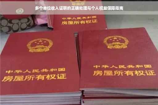 多个单位收入证明的正确处理与个人权益保障指南